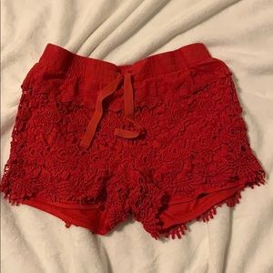 Red shorts